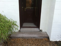 New granite doorsteps from Step by Step Granite Glasgow